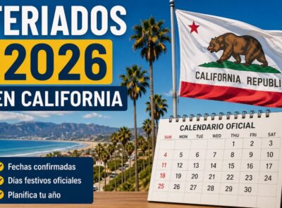 Feriados 2026 en California calendario oficial actualizado